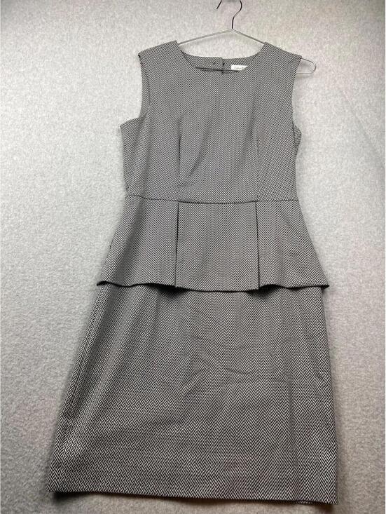 Calvin Klein Dresses & Skirts - Calvin Klein Sheath Houndstooth Dress Womens 10 Business Career Office